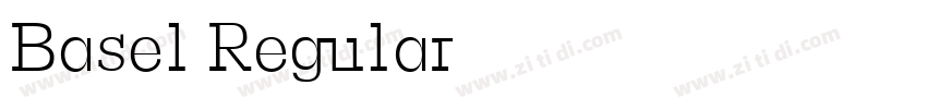 Basel Regular字体转换